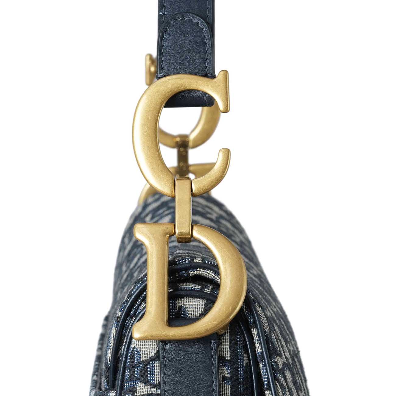 CHRISTIAN DIOR(USED)크리스찬디올 오블리크 새들백 미듐